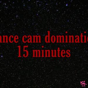 Séance cam domination / humiliation - 15 minutes