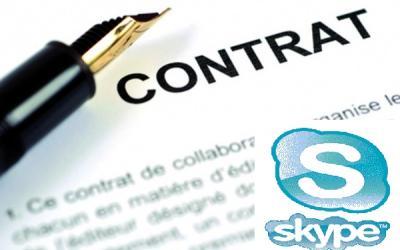 Contrat Skype 1 semaine